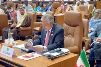 During the OIC conference, Dar expressed backing for Palestine's aspiration to attain full membership in the United Nations.