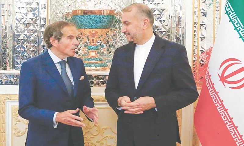IAEA director visits Iran amidst increasing worry in Western nations regarding the nuclear program.